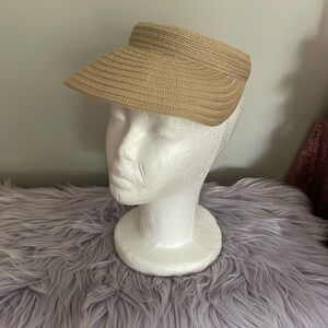 Tan Women's Straw Visor